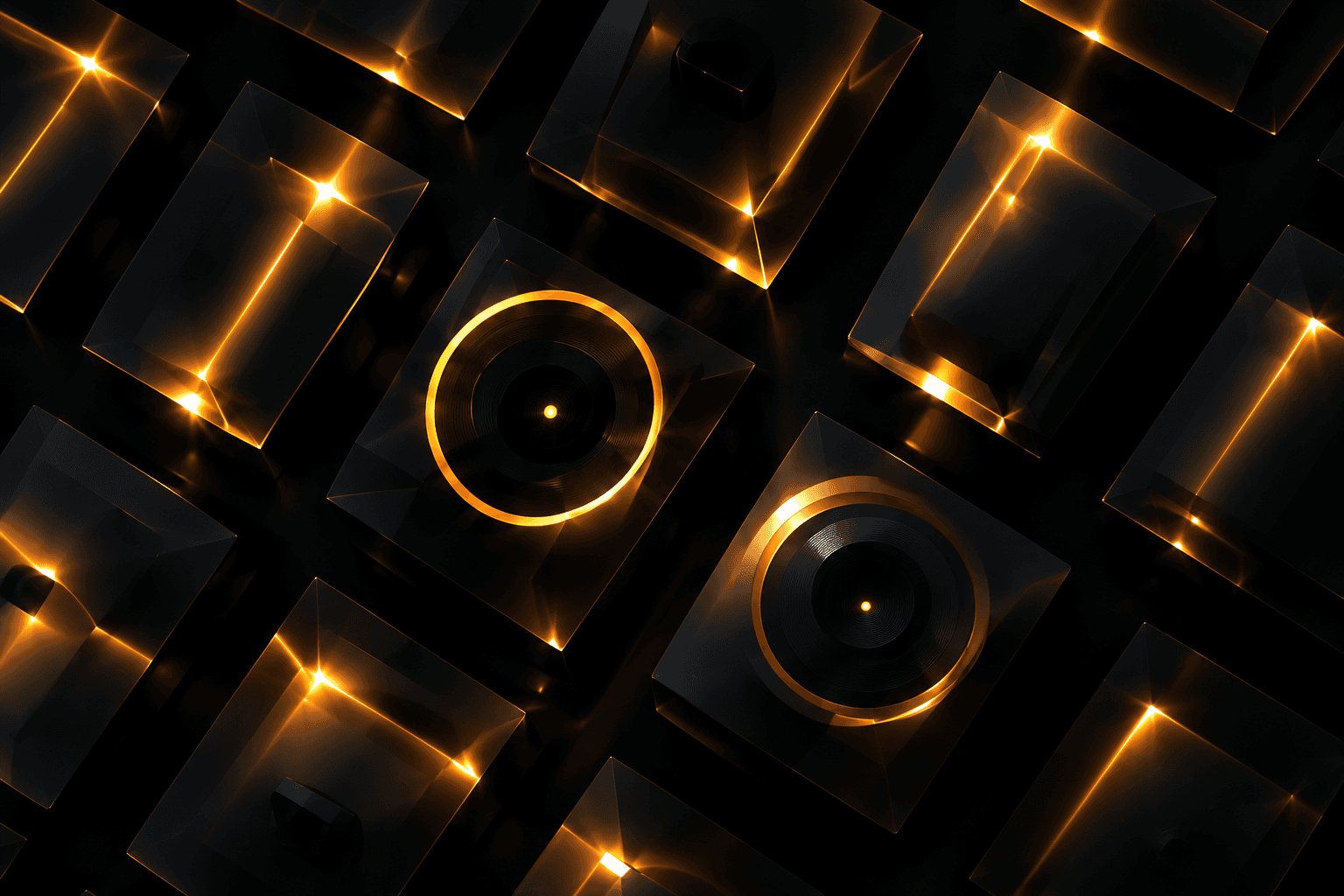 Golden modular agent platform artwork